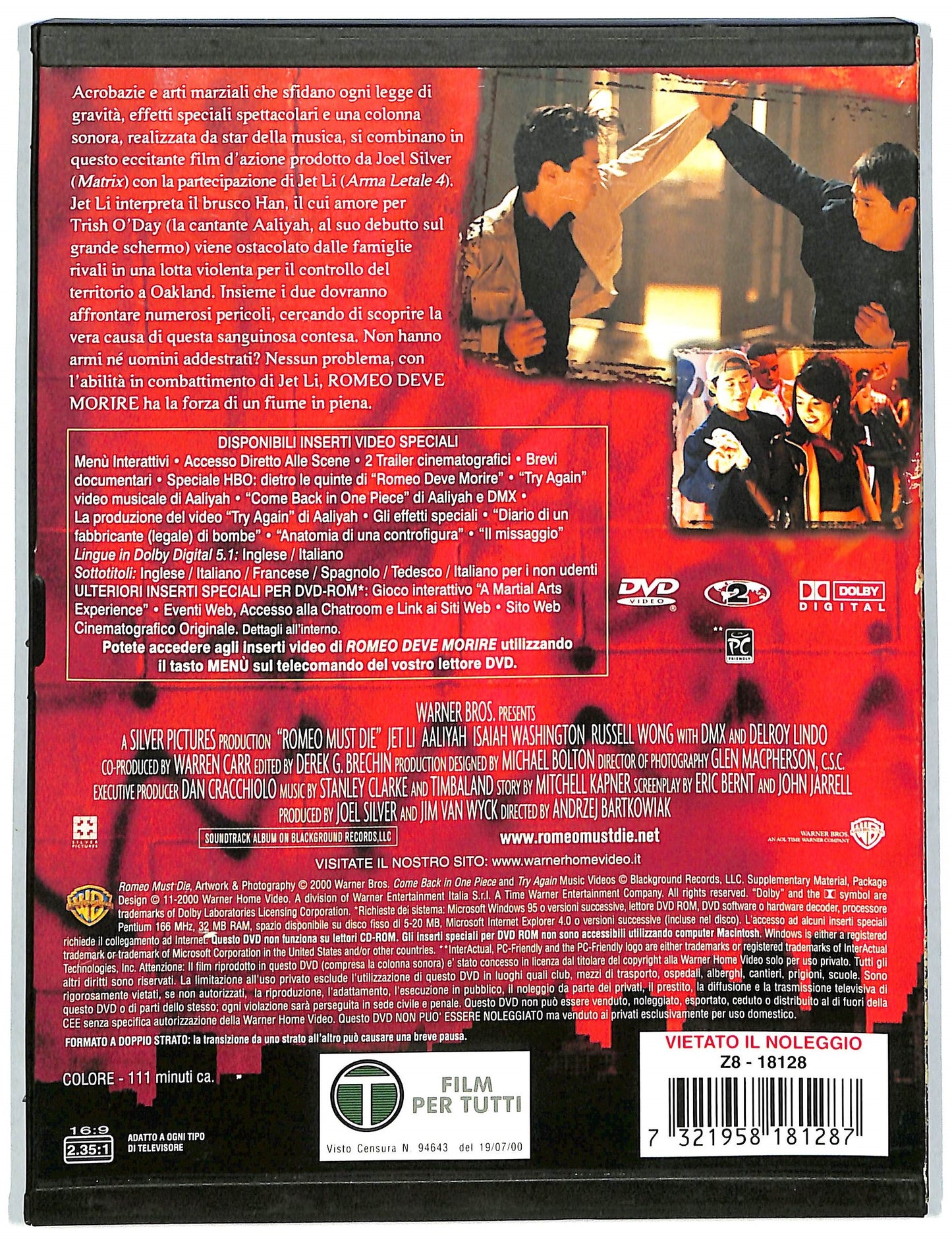 EBOND Romeo Deve Morire DVD DB704429