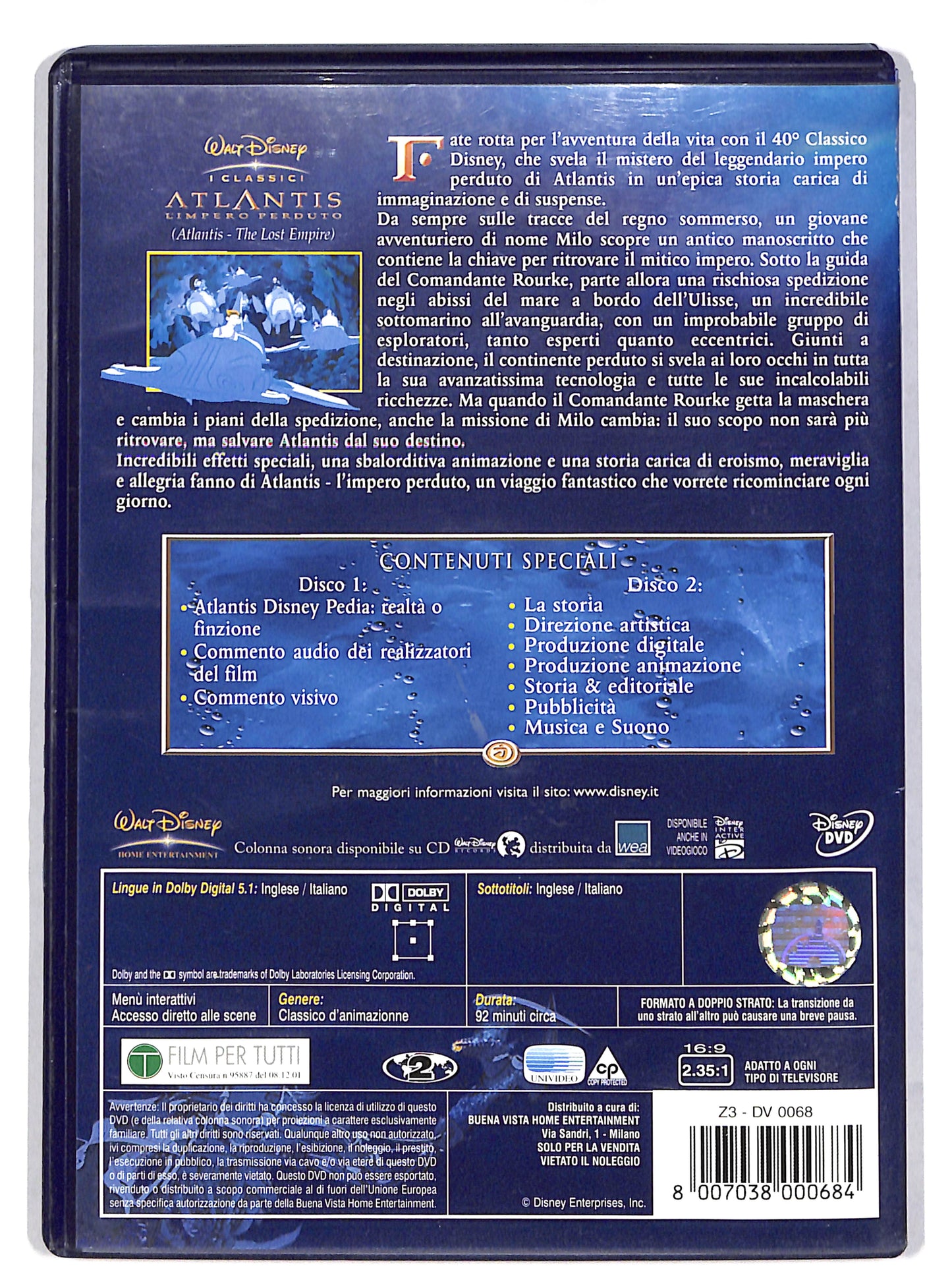 EBOND Atlantis - l'impero perduto DVD DB704963