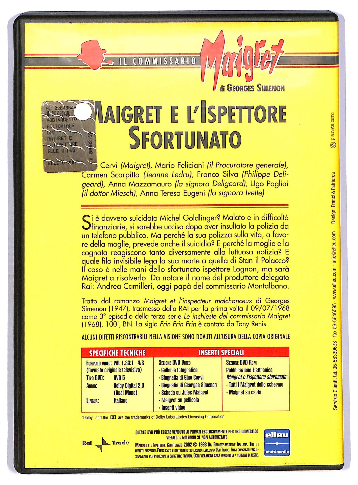 EBOND Maigret e l'ispettore sfortunato EDITORIALE DVD DB706147