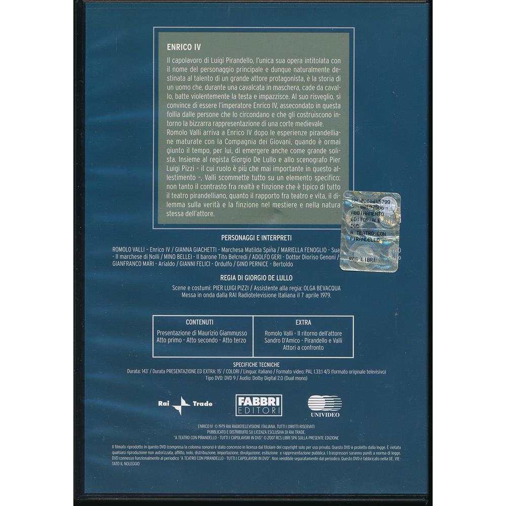 EBOND Enrico IV - A Teatro Con Pirandello - Fabbri Editori DVD DB706316