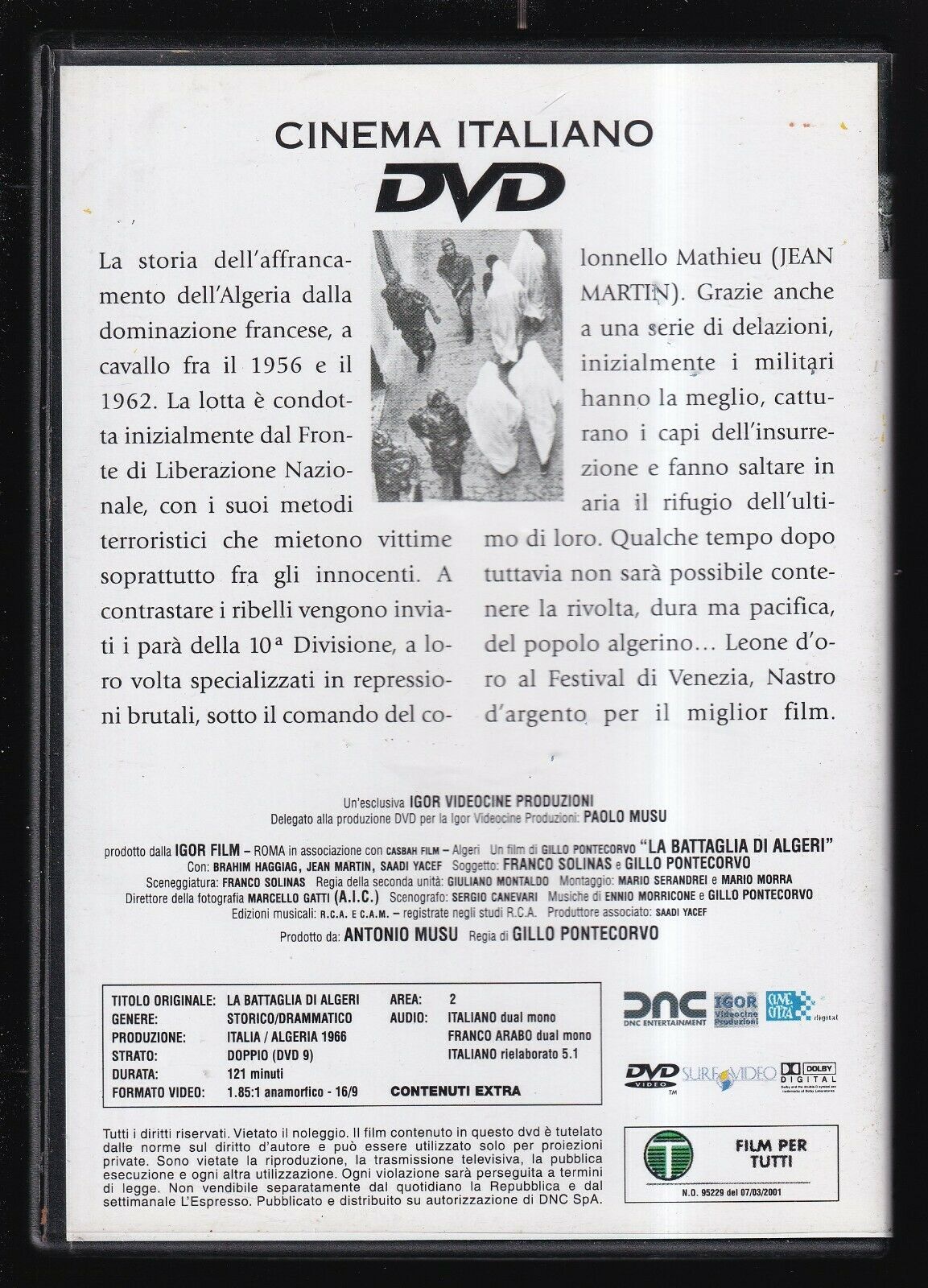 EBOND La Battaglia Di Algeri Editoriale DVD DB706330