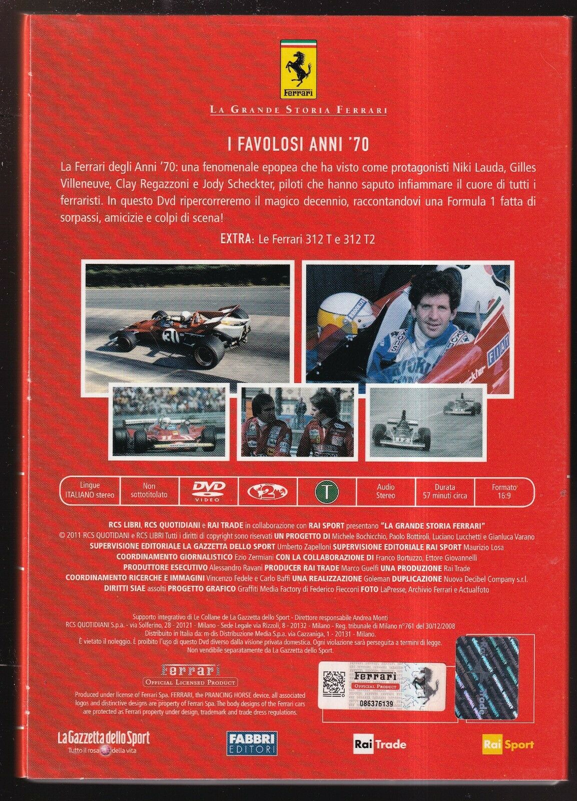 EBOND I Favolosi Anni '70 Vol. 3 La Grande Storia Ferrari Editoriale DVD DB706352