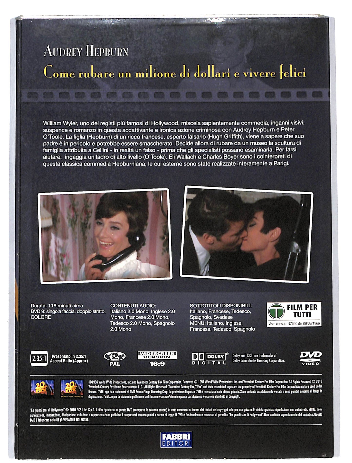 EBOND Come Rubare un Milione di Dollari e Vivere Felici EDITORIALE DVD DB706353