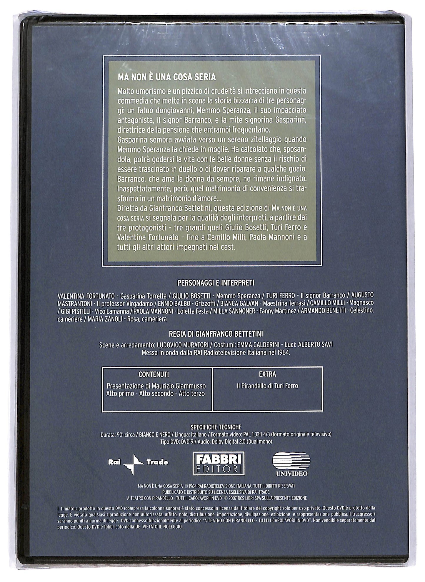 EBOND A Teatro con Pirandello - ma non e una cosa seria EDITORIALE DVD DB706402