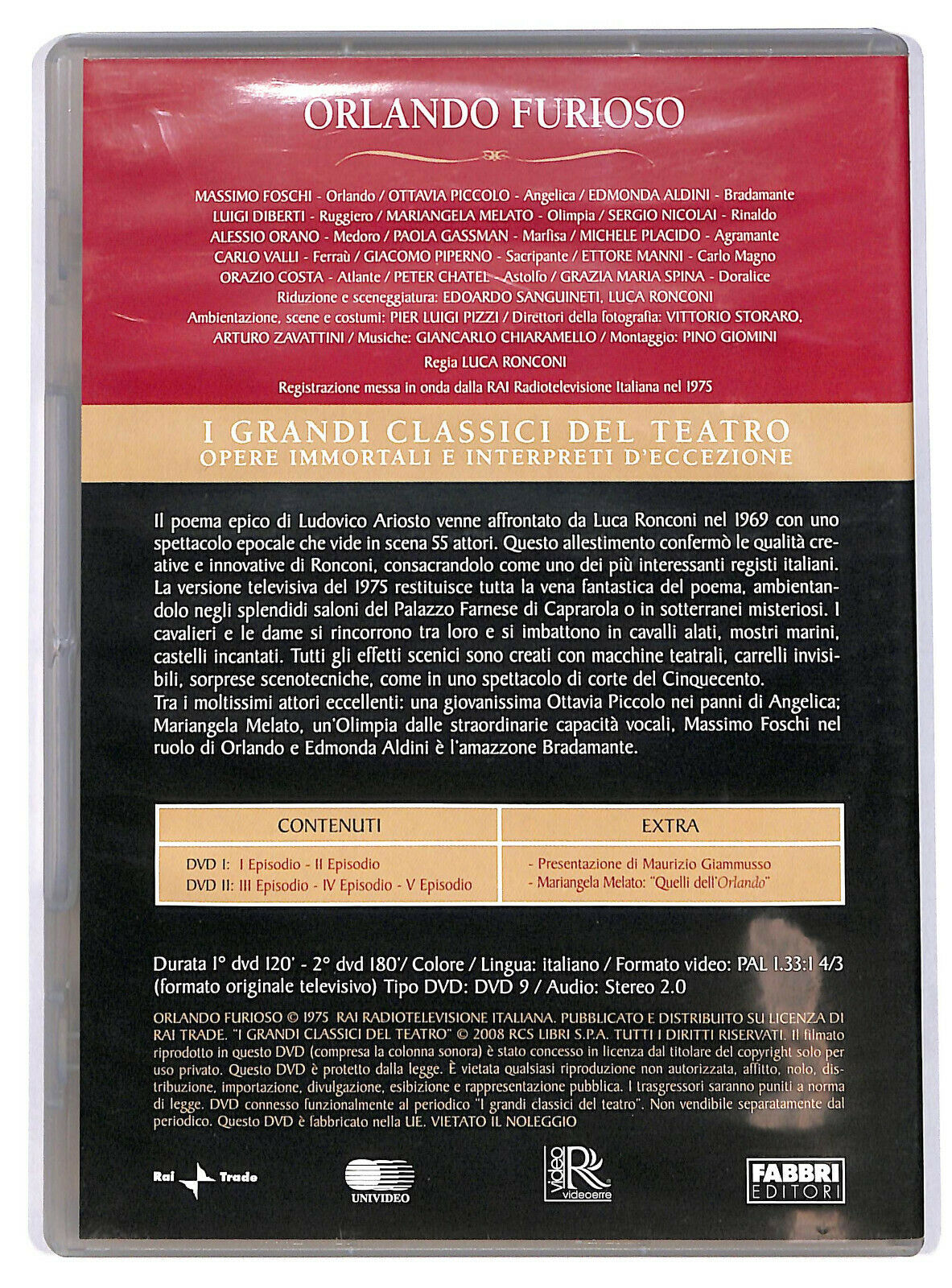 EBOND Orlando Furioso - Grandi Classici Del Teatro Editoriale DVD DB706403