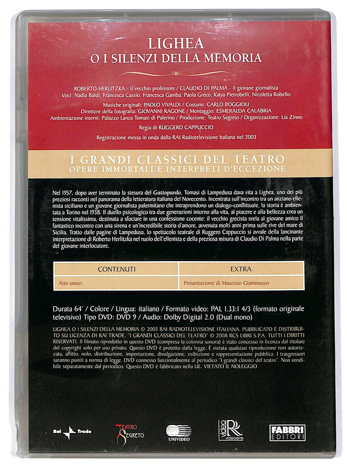 EBOND Lighea o I Silenzi Della Memoria Editoriale DVD DB706405