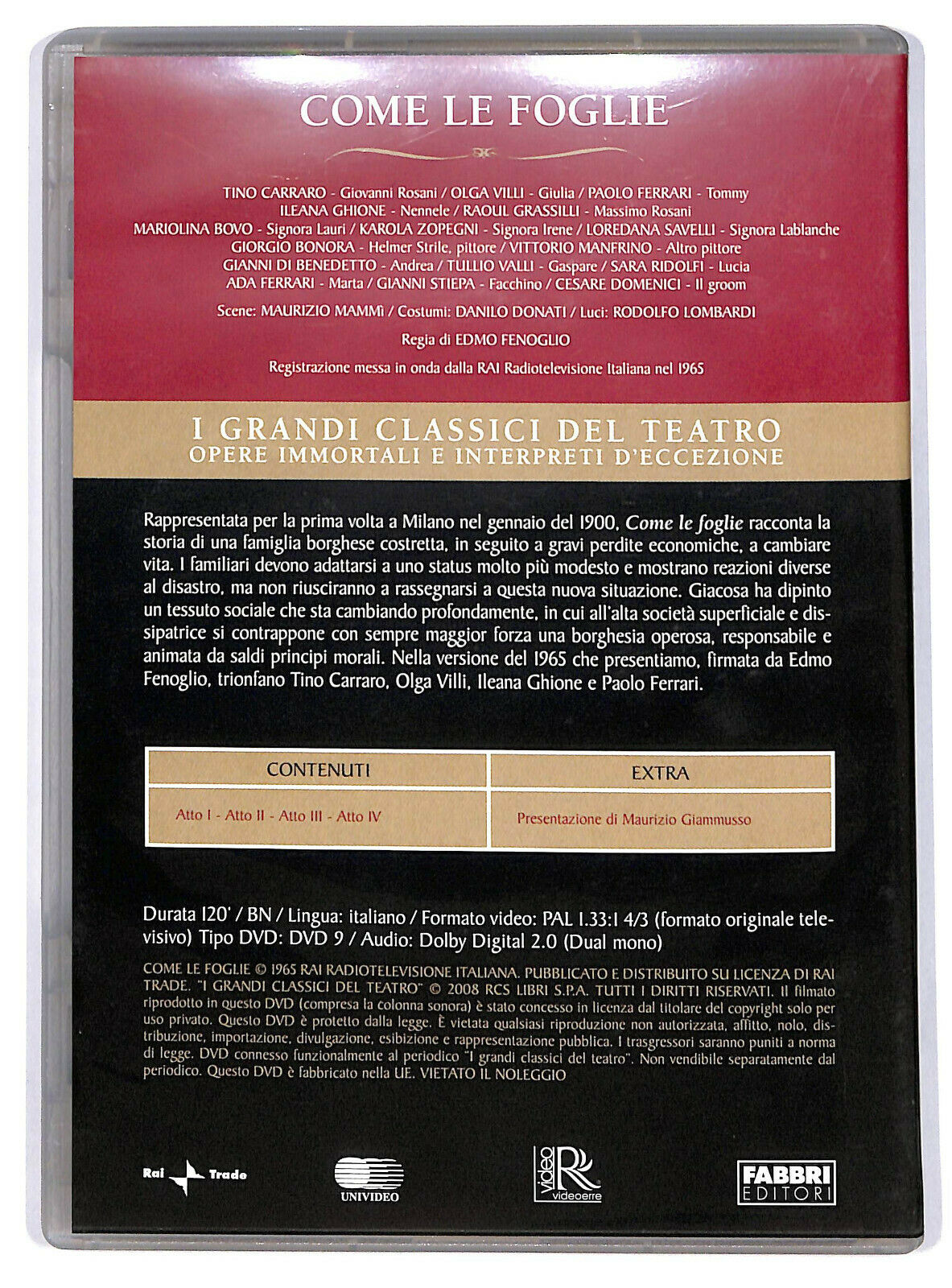 EBOND Come Le Foglie Editoriale DVD DB706414
