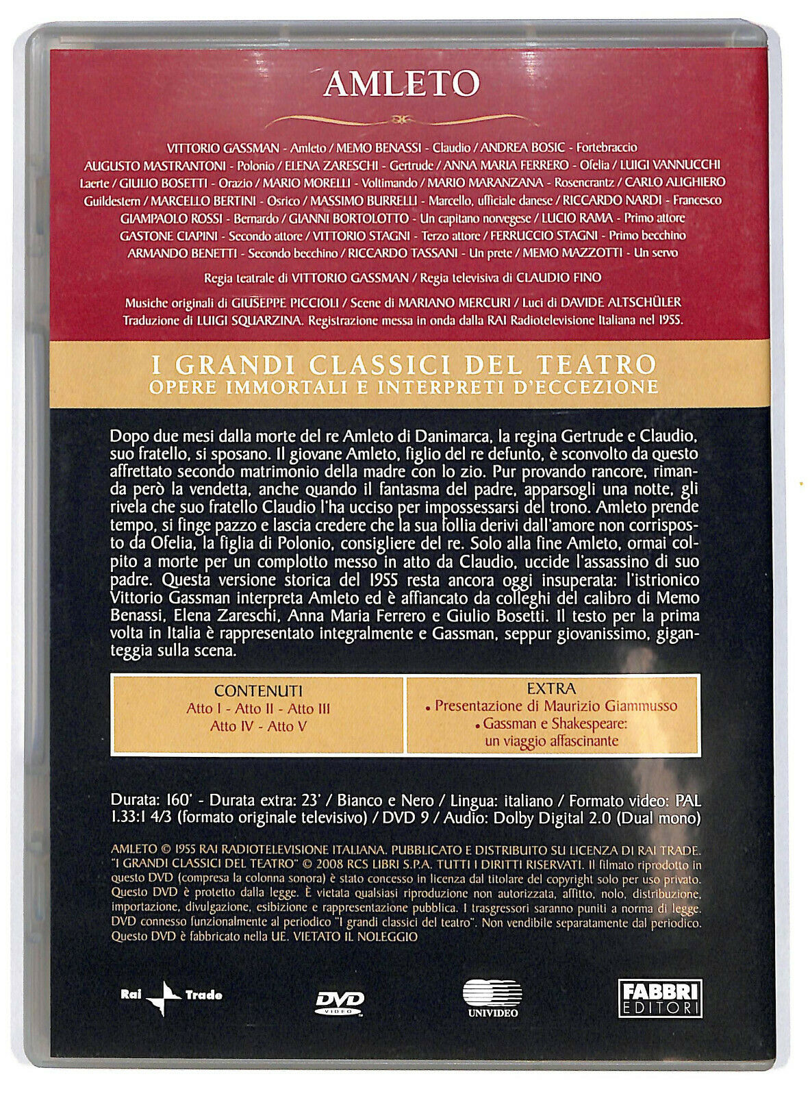 EBOND Amleto - I Grandi Classici Del Teatro Editoriale DVD DB706421