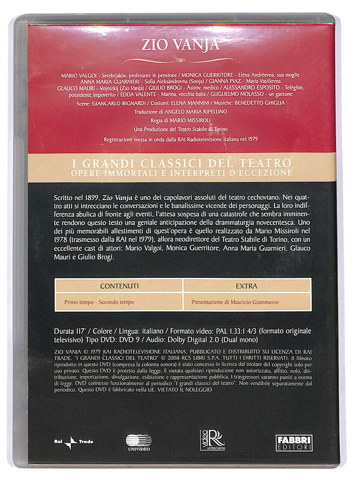 EBOND Zio Vanja 	i Grandi Classici Del Teatro Editoriale DVD DB706432
