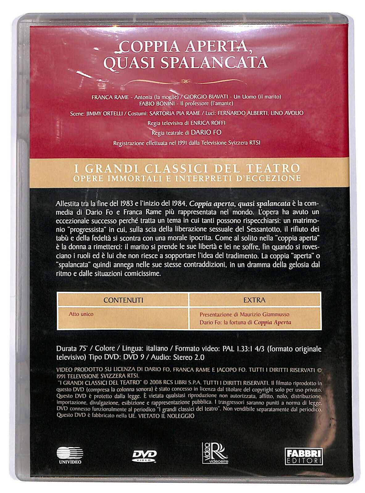 EBOND Coppia Aperta, Quasi Spalancata  Editoriale DVD DB706433