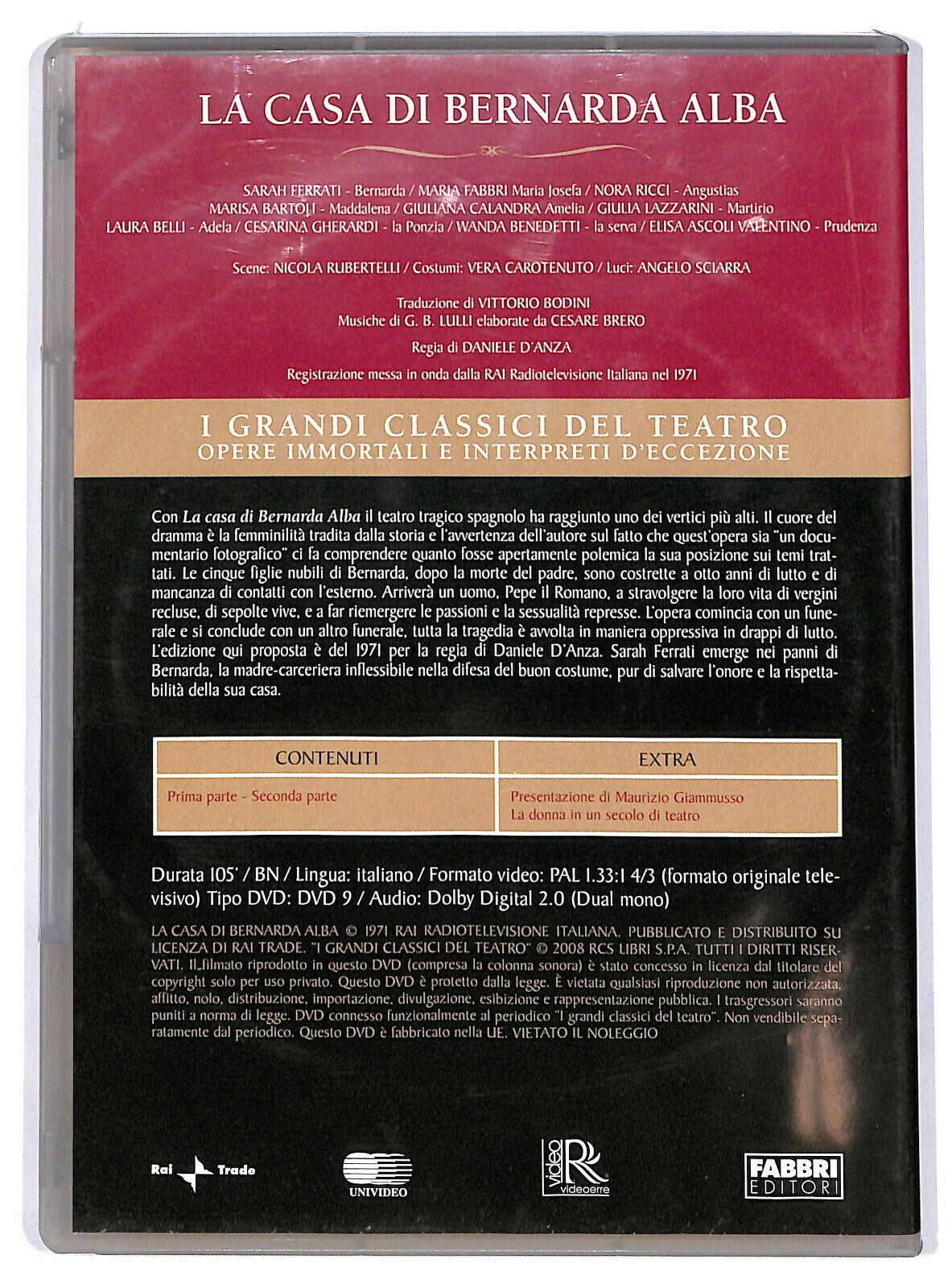 EBOND La Casa Di Bernarda Alba Editoriale DVD DB706437