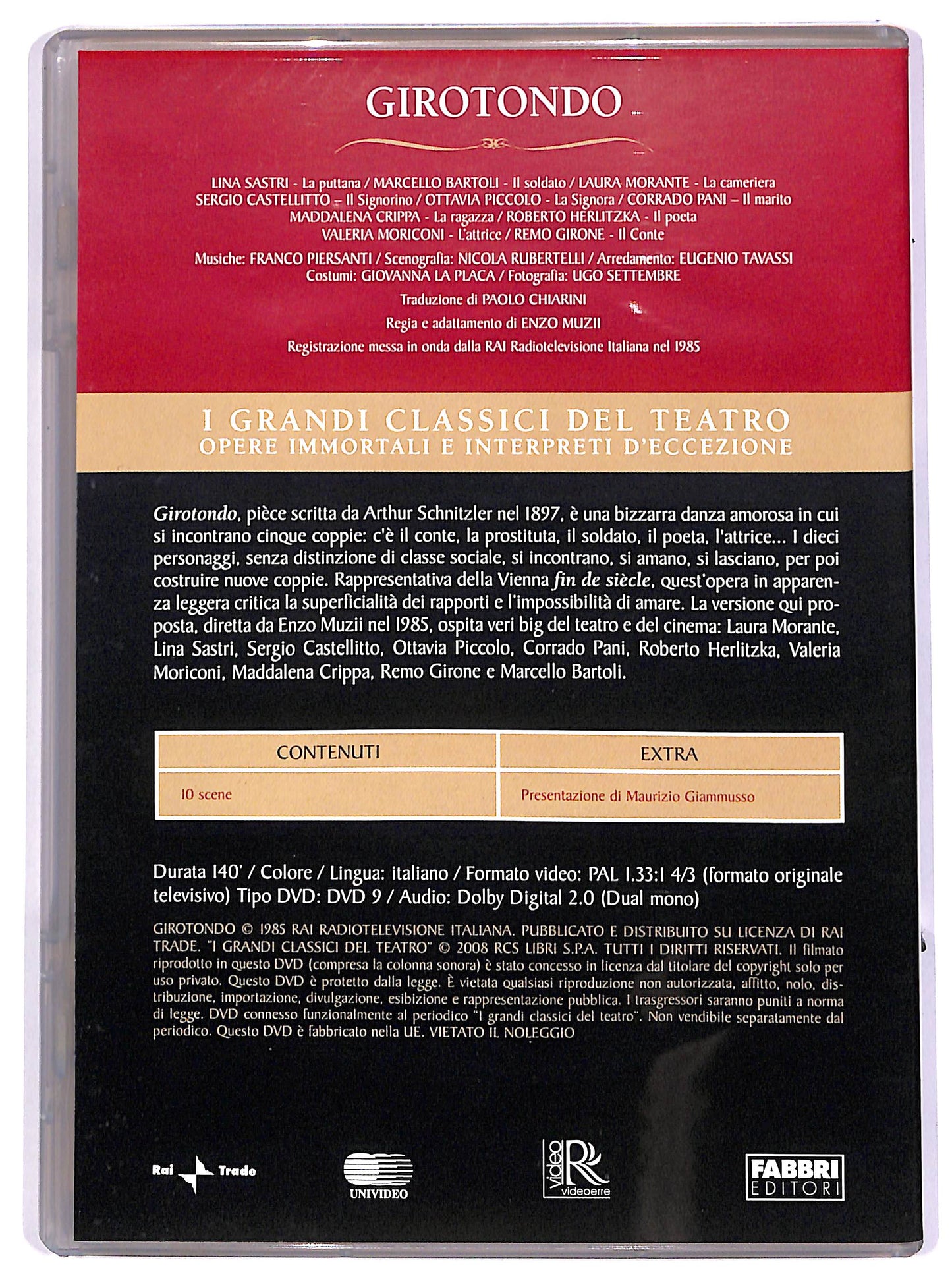 EBOND I grandi classici del teatro - Girotondo EDITORIALE DVD DB706445