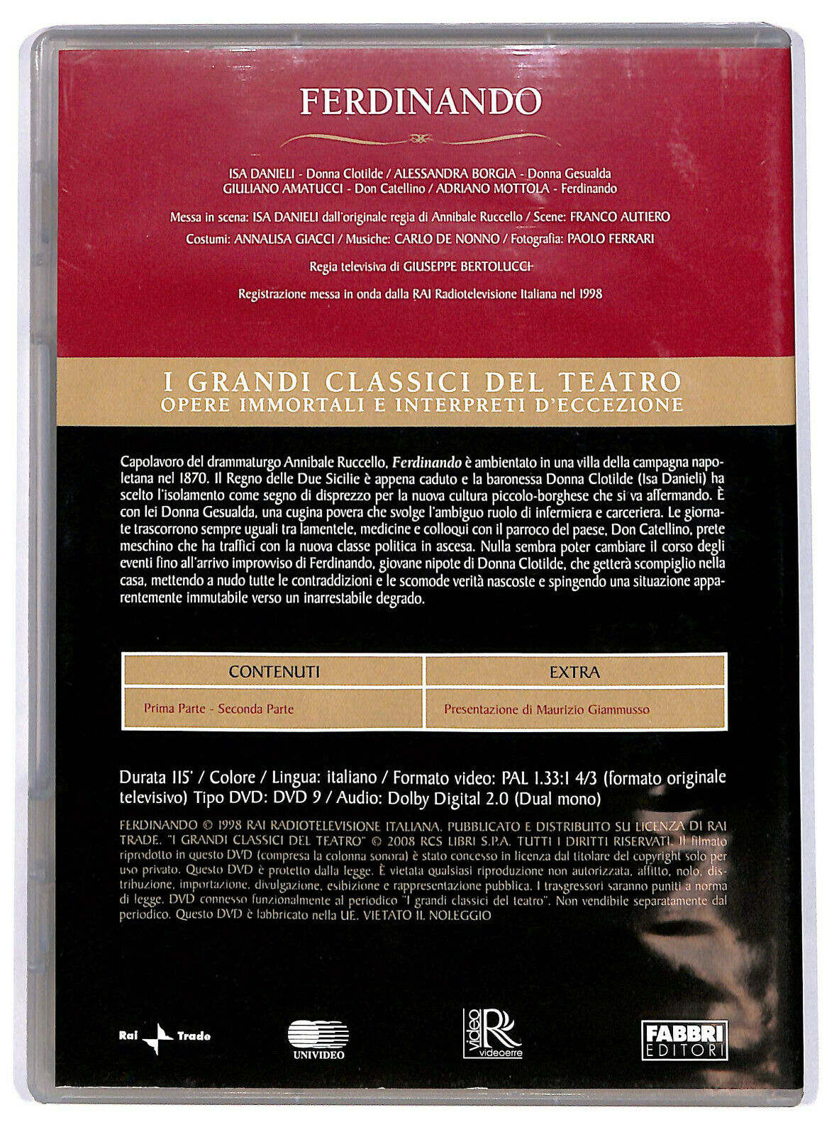 EBOND Ferdinando I Grandi Classici Del Teatro Editoriale DVD DB706447
