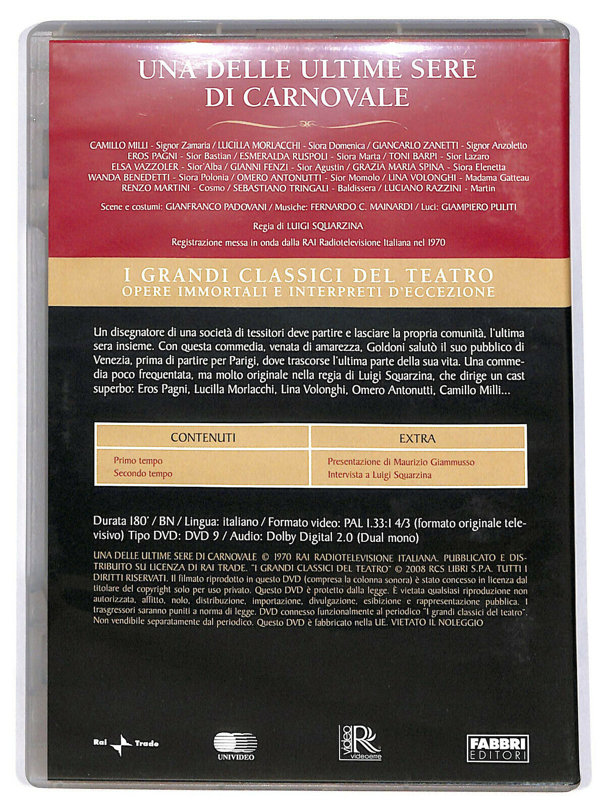 EBOND Una Delle Ultime Sere Di Carnovale -grandi Classici Del Teatro DVD DB706450