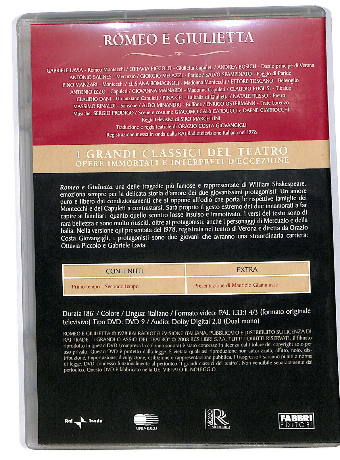 EBOND Romeo e Giulietta Grandi Classici Del Teatro Editoriale DVD DB706465