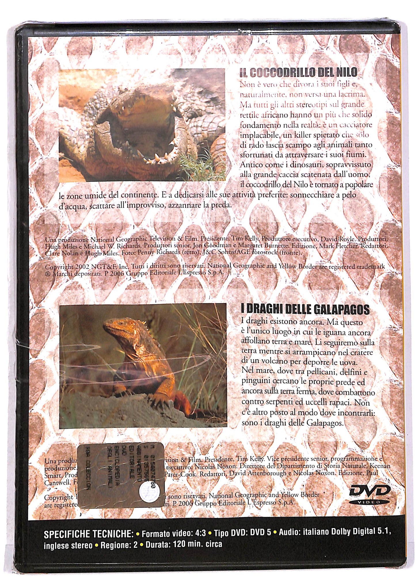EBOND NG enciclopedia degli animali rettili EDITORIALE DVD DB706708