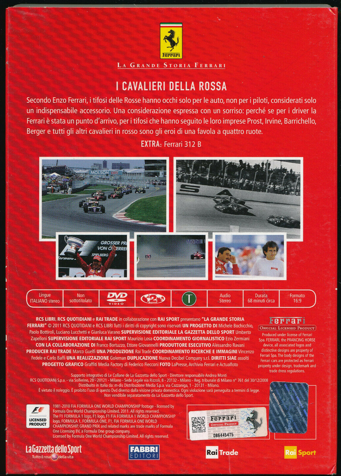 EBOND La Grande Storia Ferrari I Cavalieri Della Rossa vol.8 DVD DB706719