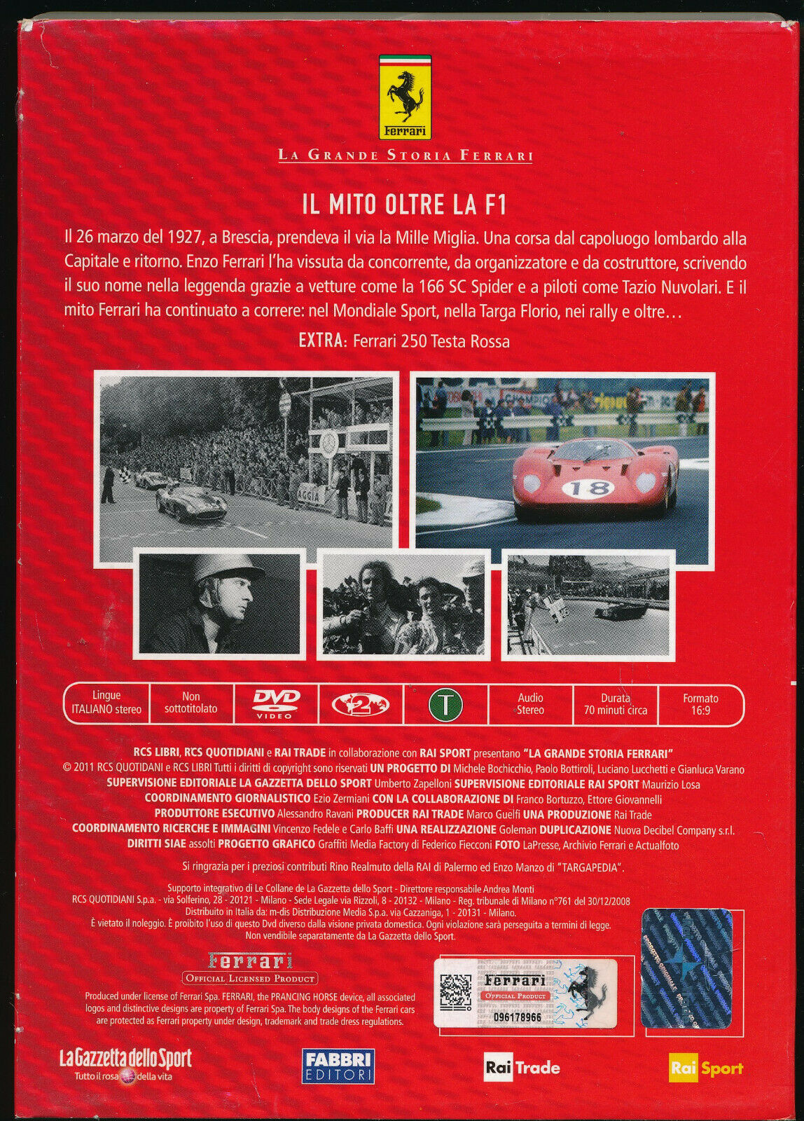 EBOND La Grande Storia Ferrari Il Mito Oltre La F1 Vol10 Editoriale DVD DB706720