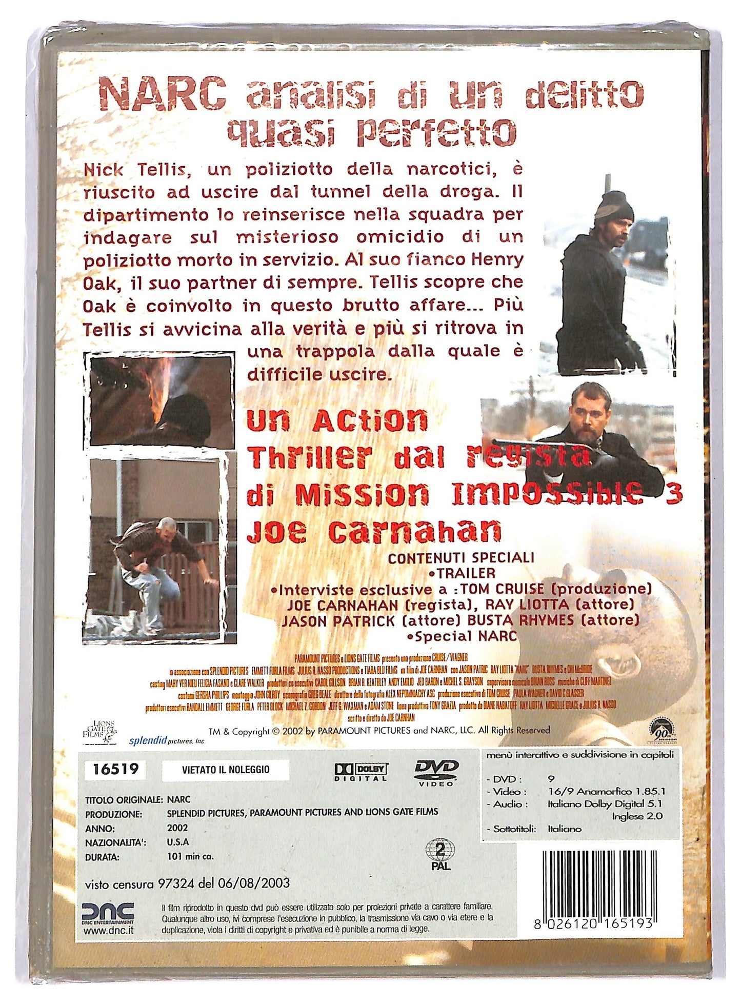EBOND Narc - Analisi di un delitto DVD DB706724