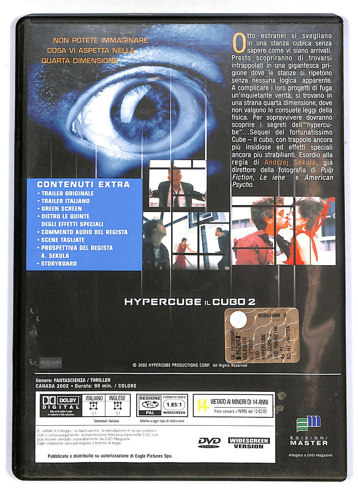 EBOND Il Cubo 2 - Hypercube Editoriale DVD DB706746