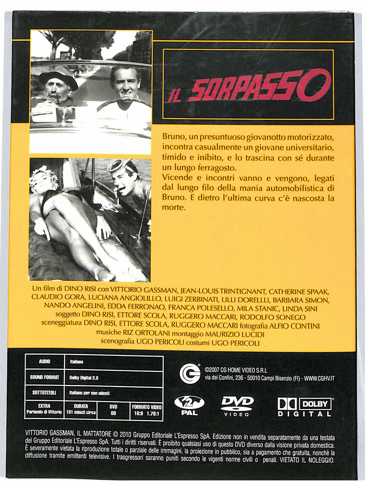 EBOND Il Sorpasso Editoriale Digipack DVD DB706756