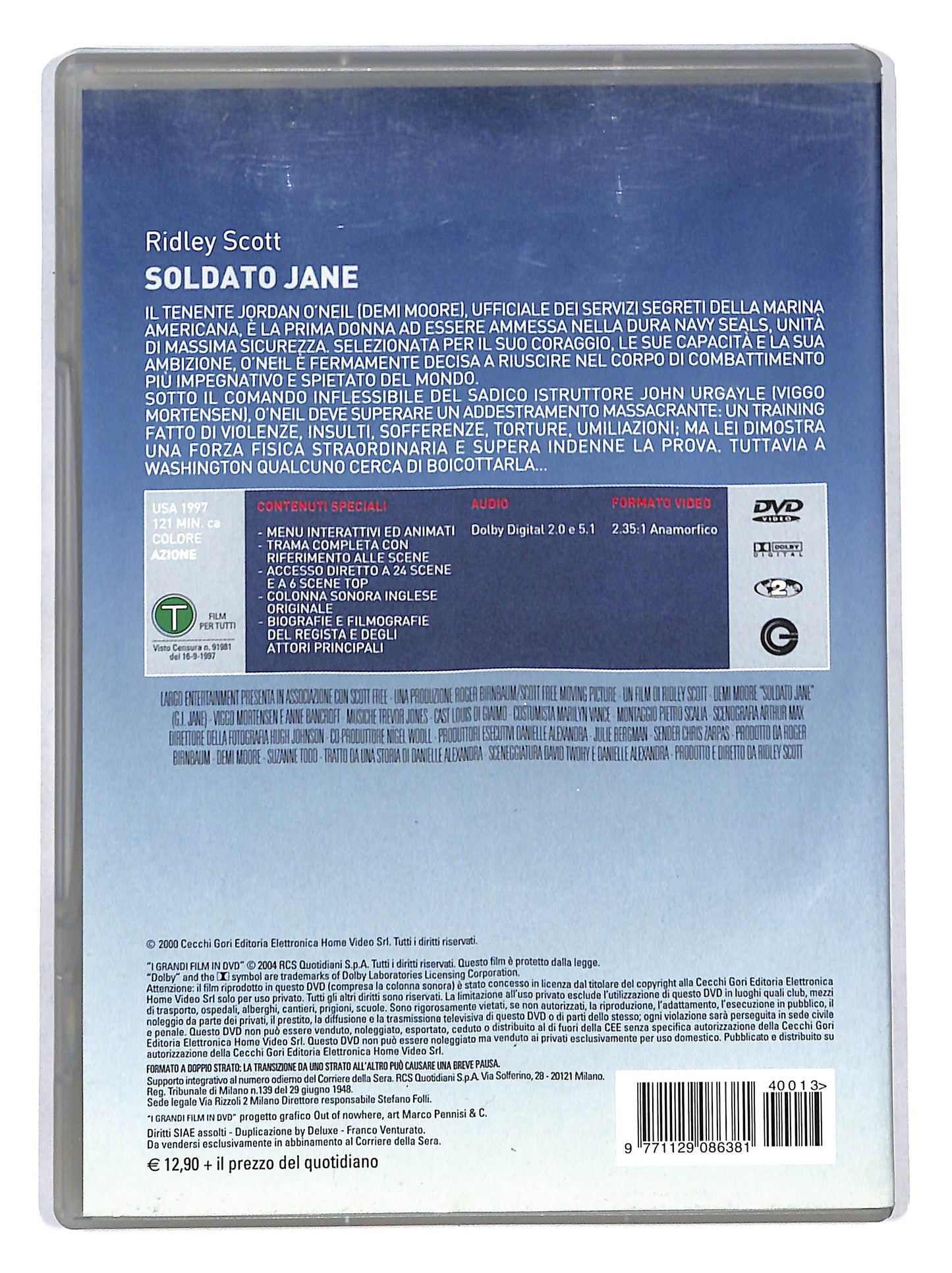 EBOND Soldato Jane EDITORIALE DVD DB706911