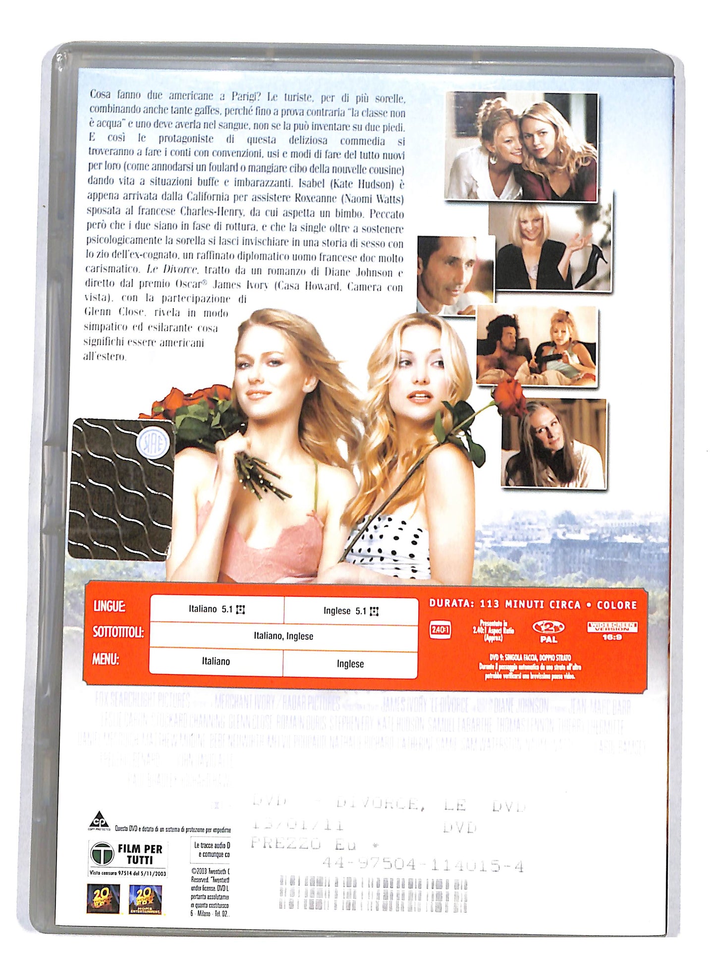 EBOND Le Divorce DVD DB706914