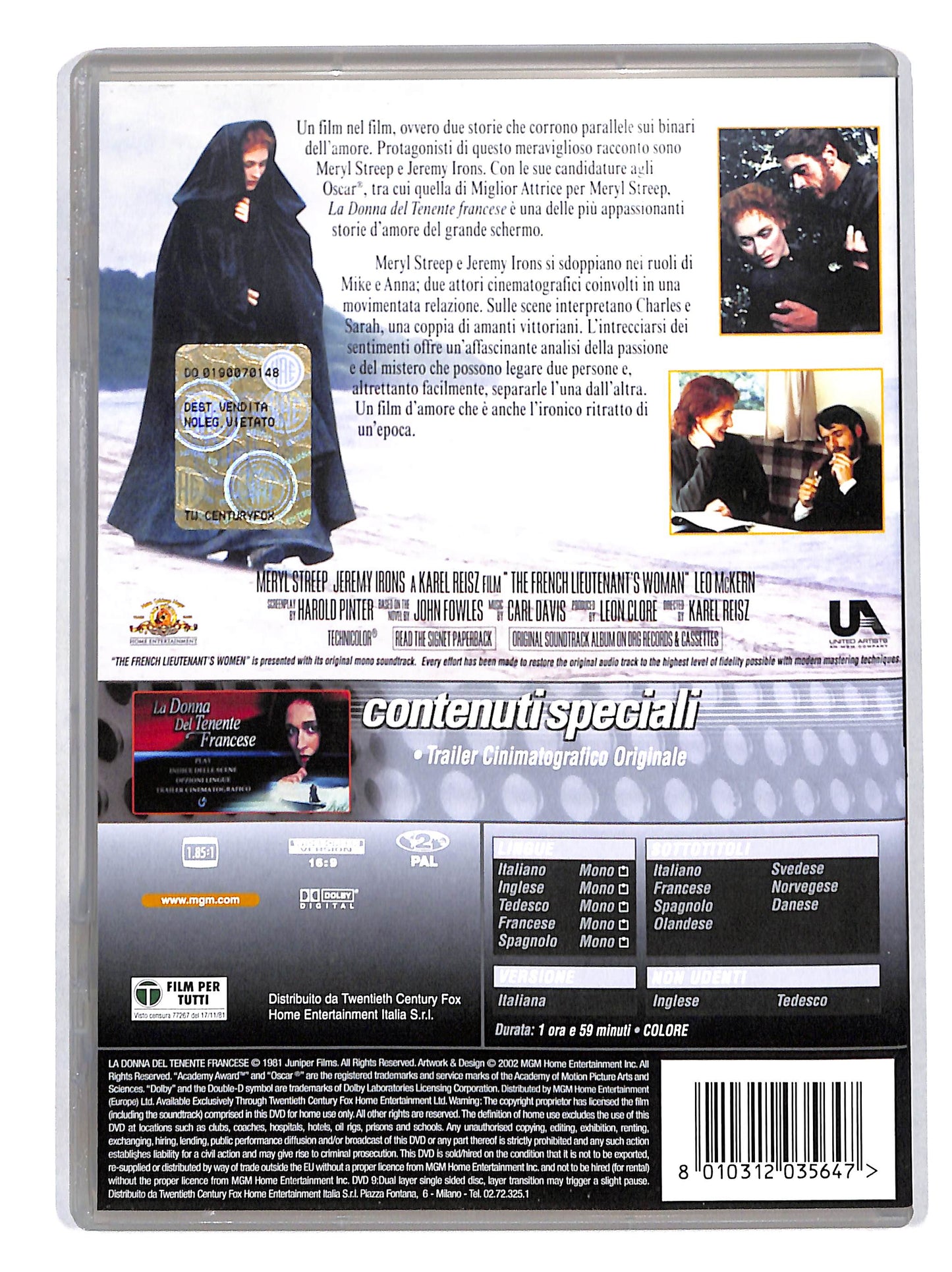 EBOND La Donna Del Tenente Francese DVD DB706937