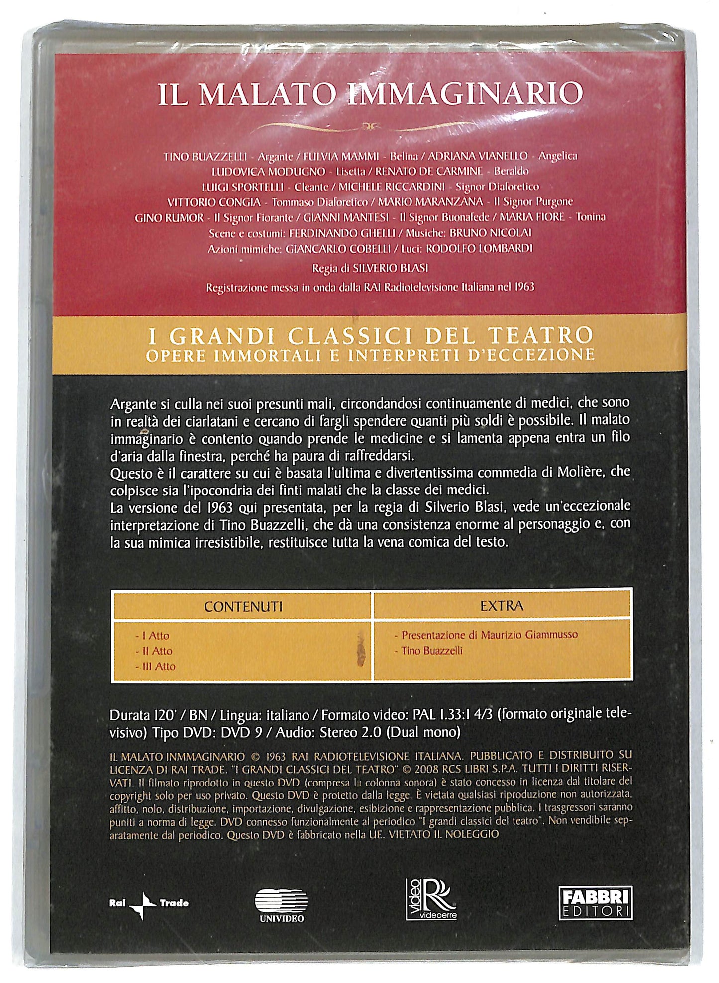 EBOND I grandi classici.. - Il malato immaginario Moliere EDITORIALE DVD DB707121