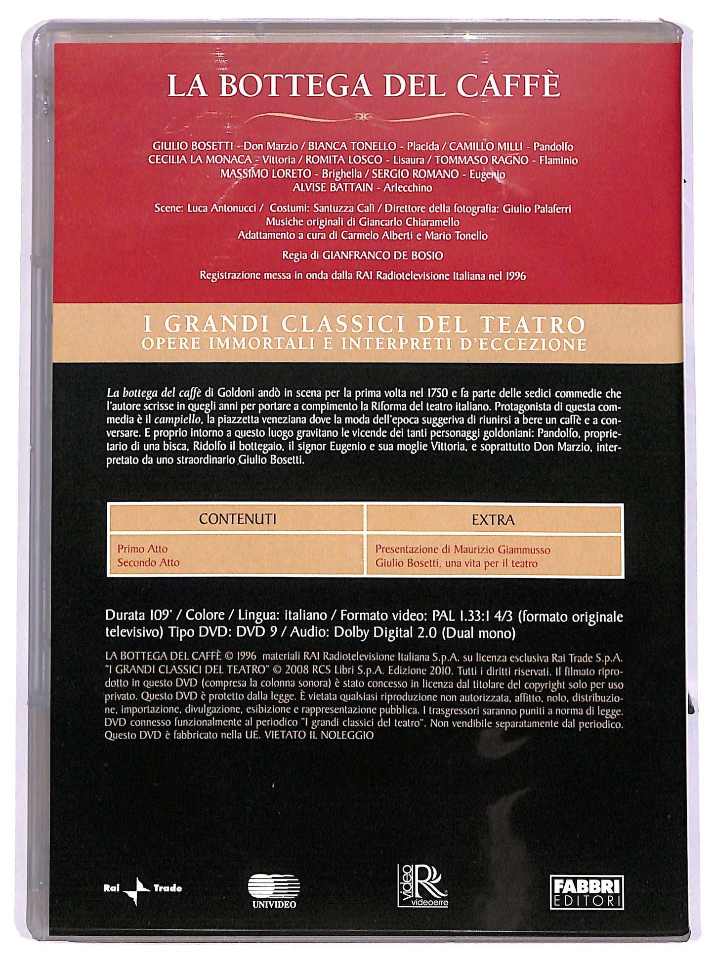 EBOND I grandi classici del teatro - La bottega del caffe DVD DB707126