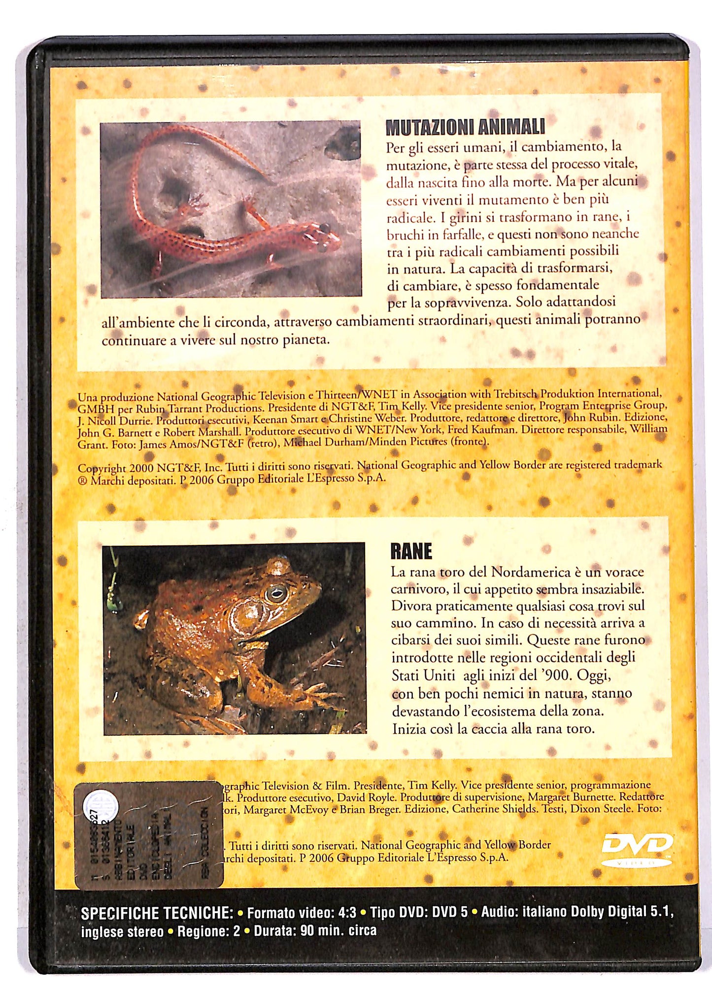 EBOND NG Enciclopedia degli animali Anfibi EDITORIALE DVD DB707163