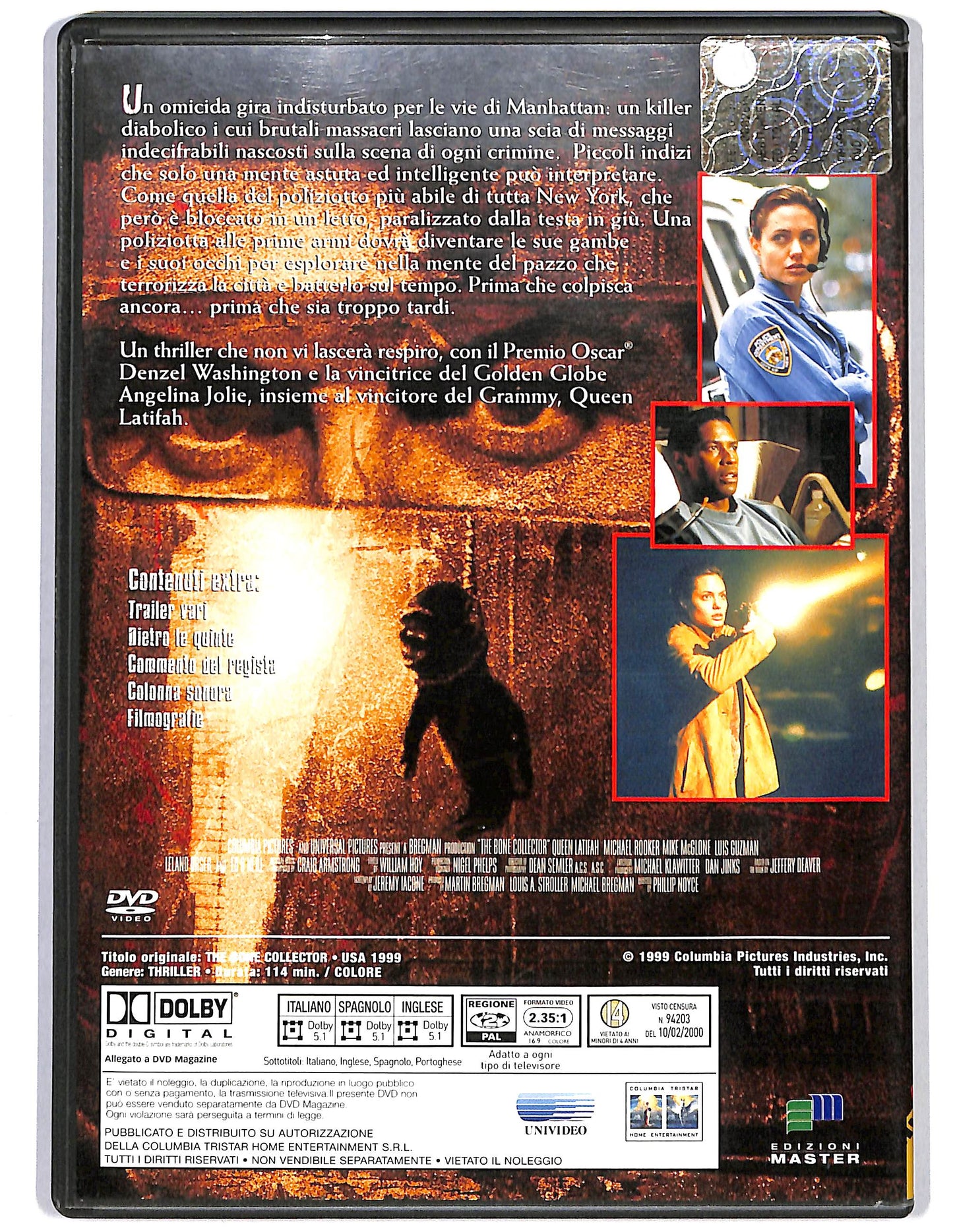 EBOND Il collezionista di ossa EDITORIALE DVD DB707331