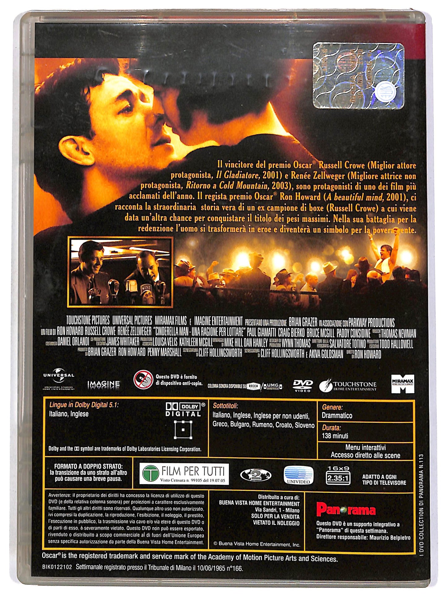 EBOND Cinderella Man - Una ragione per lottare EDITORIALE DVD DB707356