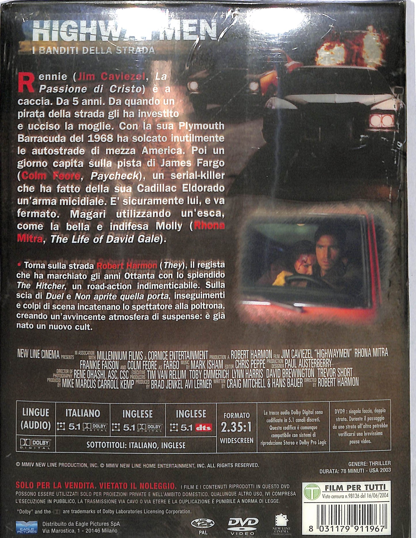 EBOND Highwaymen I badanti della strada slipcase DVD DB707357