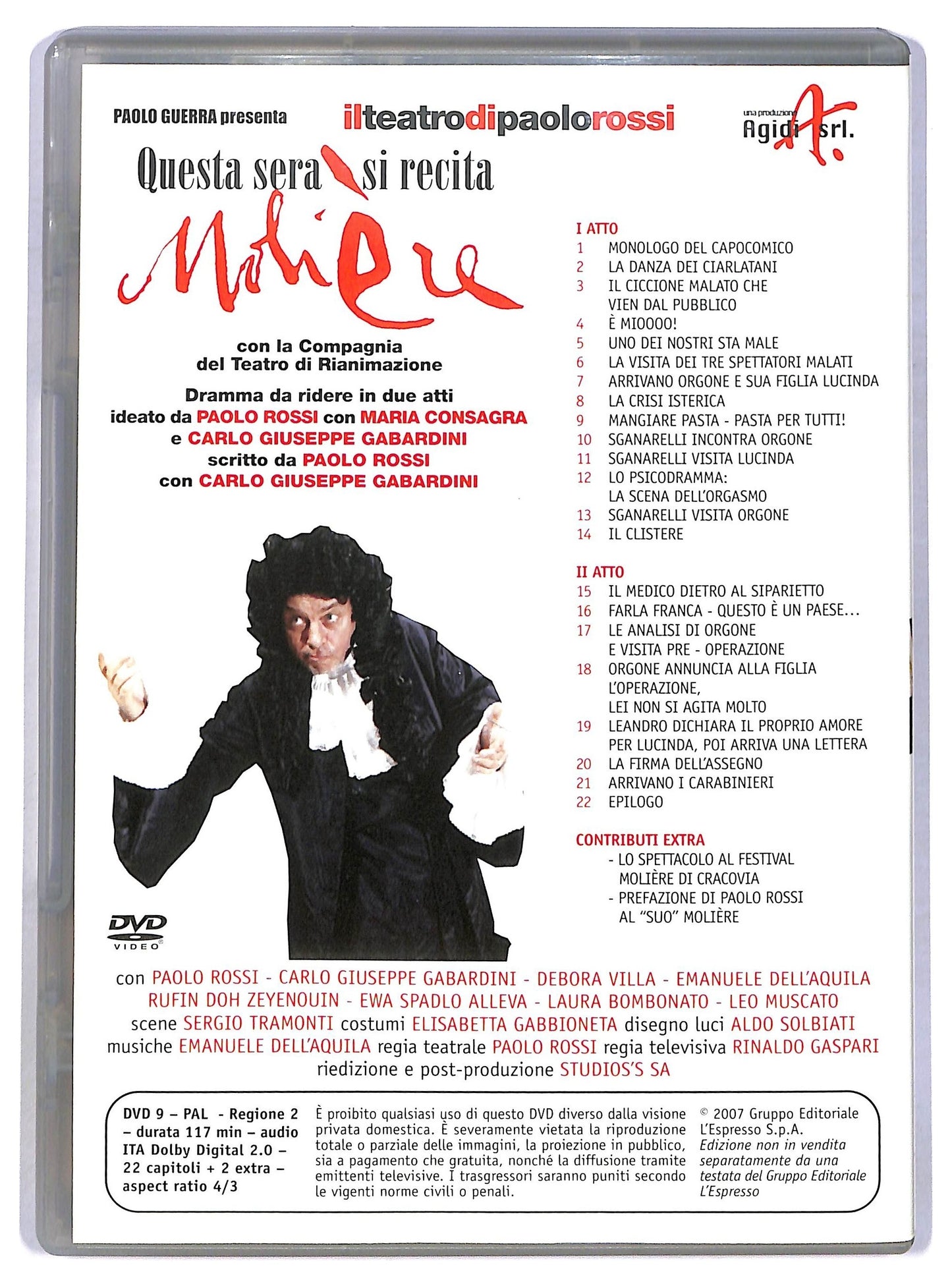EBOND Questa sera si recita Moliere - il teatro di paolo rossi DVD DB707431