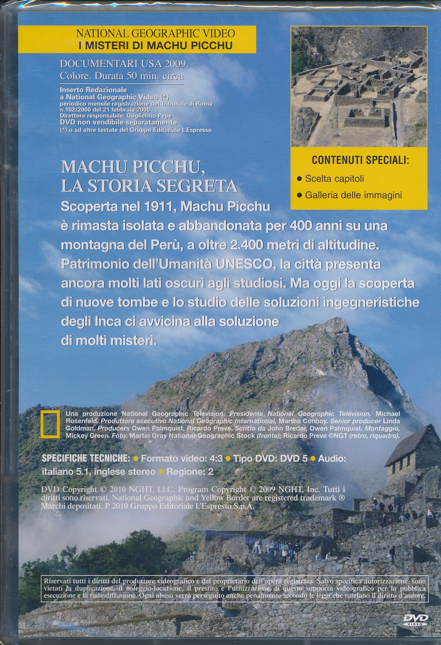 EBOND I misteri di Machu Picchu - National geographic DVD DB707432