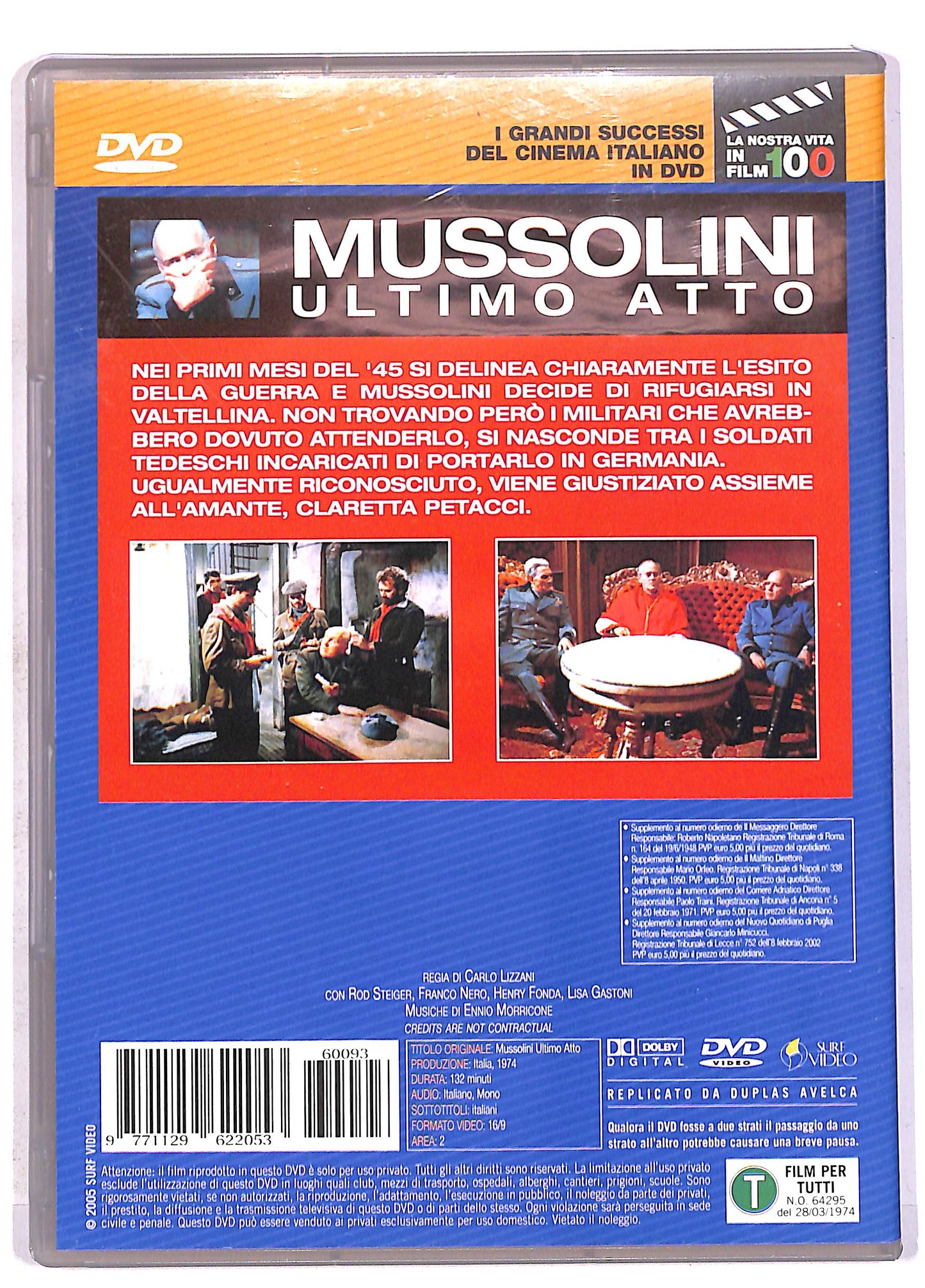 EBOND Mussolini Ultimo Atto Editoriale DVD DB707644