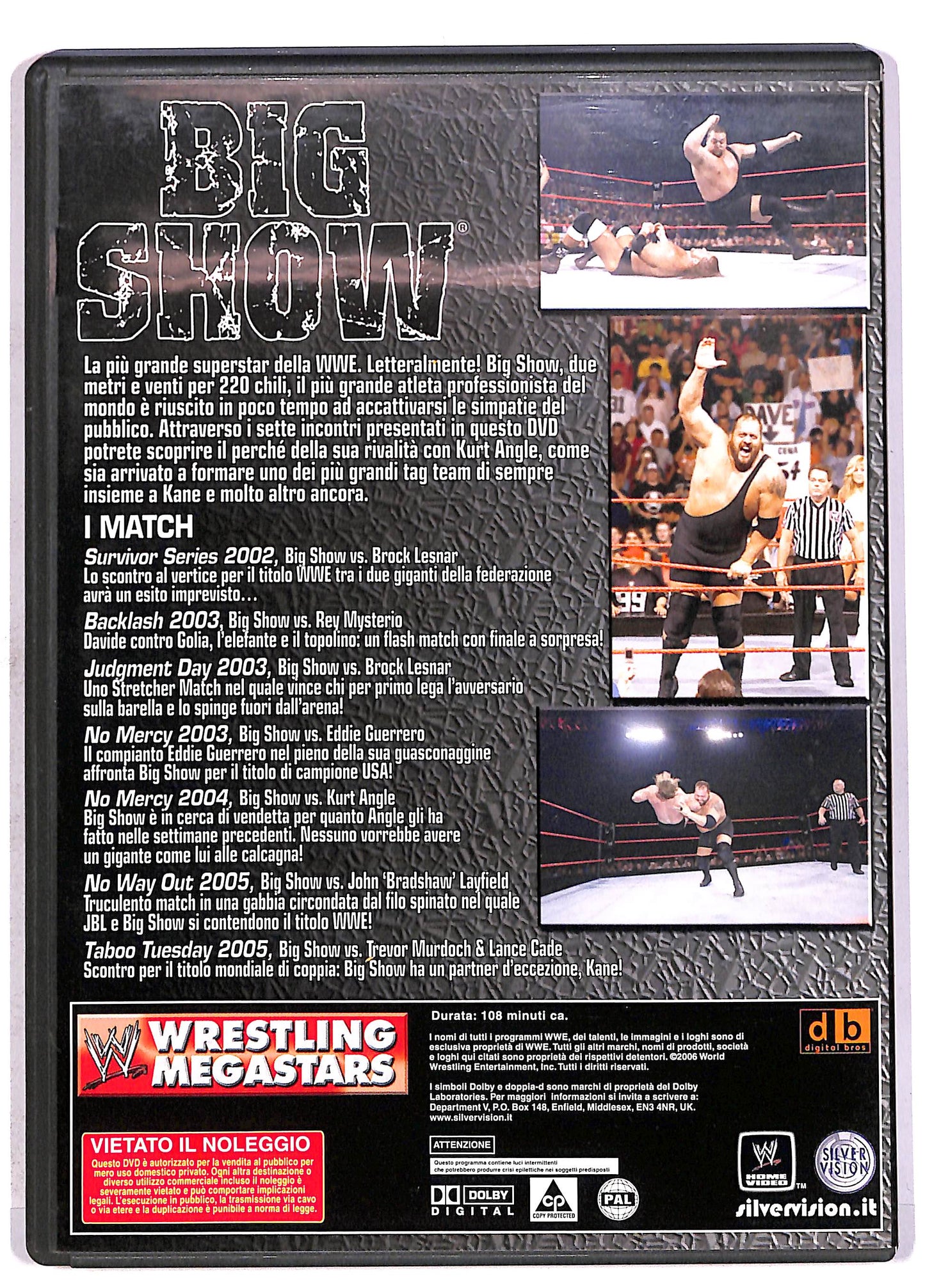 EBOND Wrestling Megastars -big Show Editoriale DVD DB707909