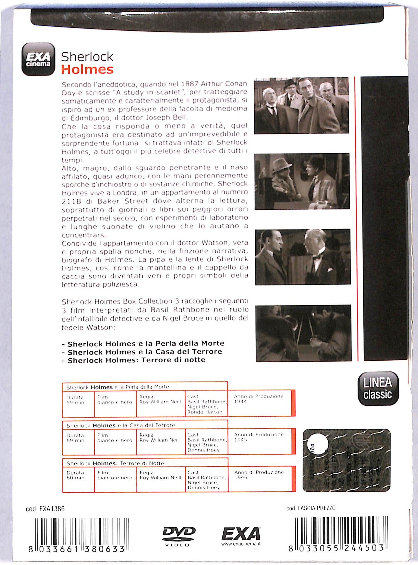 EBOND Sherlock Holmes Box collection 3 dvd8033661380633 DVD DB708654