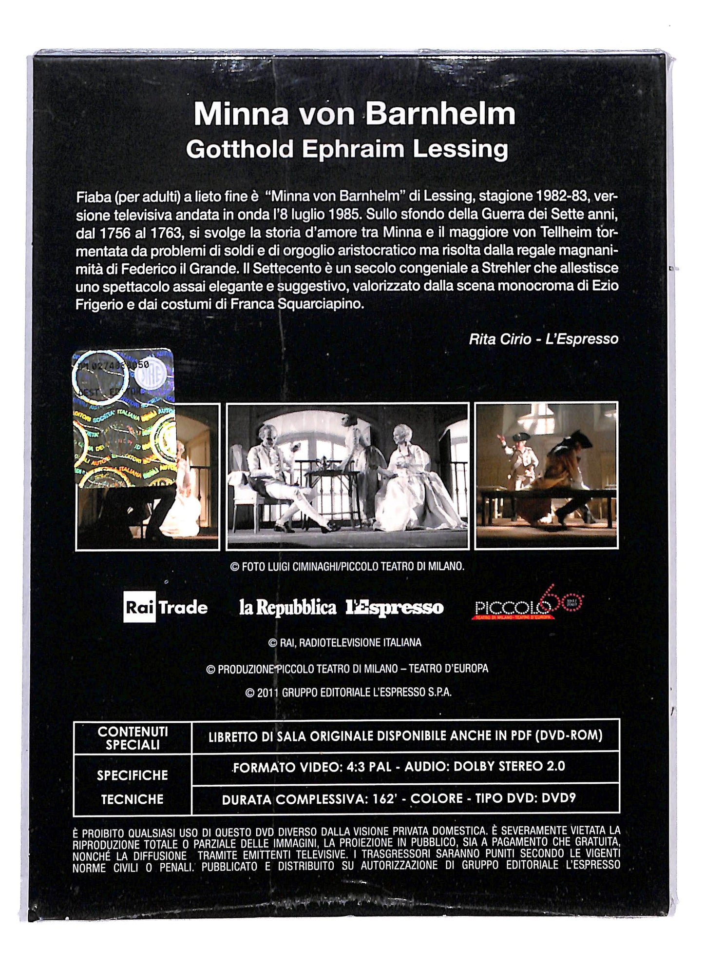 EBOND Minna Von Barnhelm Editoriale DVD DB708655