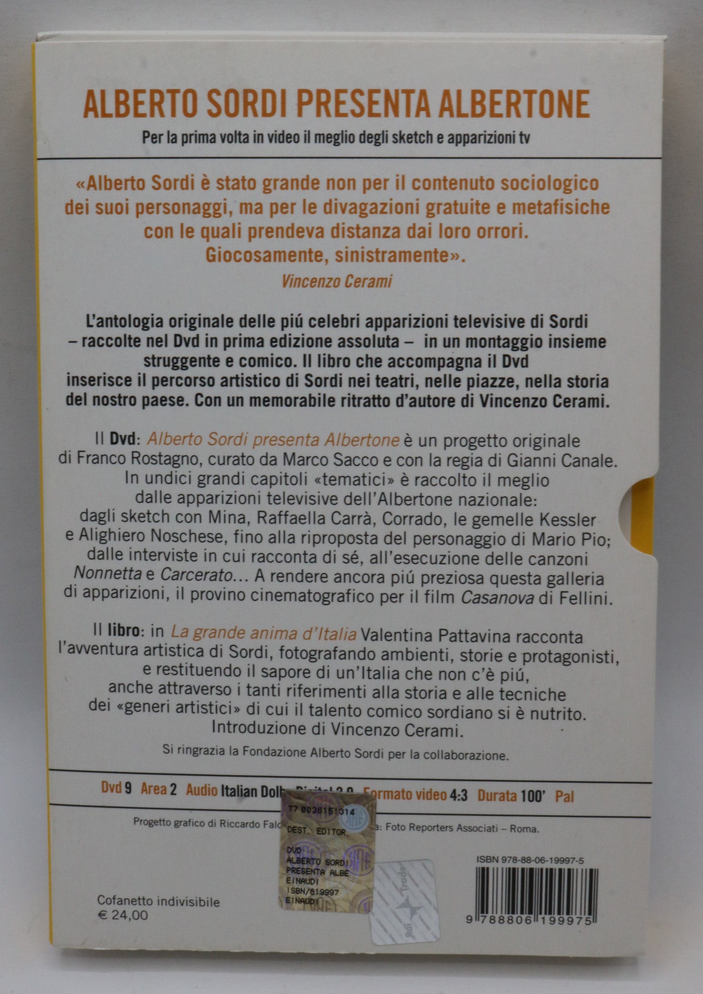 EBOND Alberto Sordi Presenta Albertone+ EDITORIALE DVD DB710119
