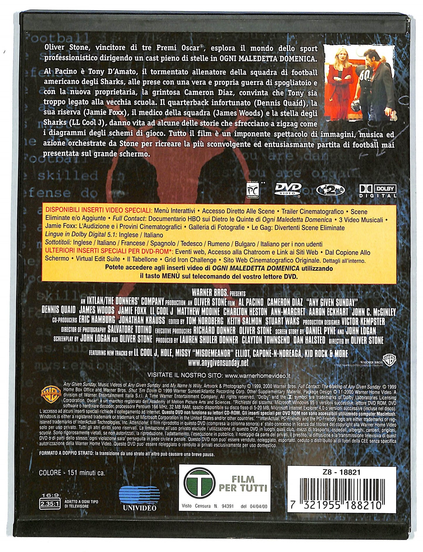 EBOND Ogni maledetta domenica SNAPPER DVD DB710129