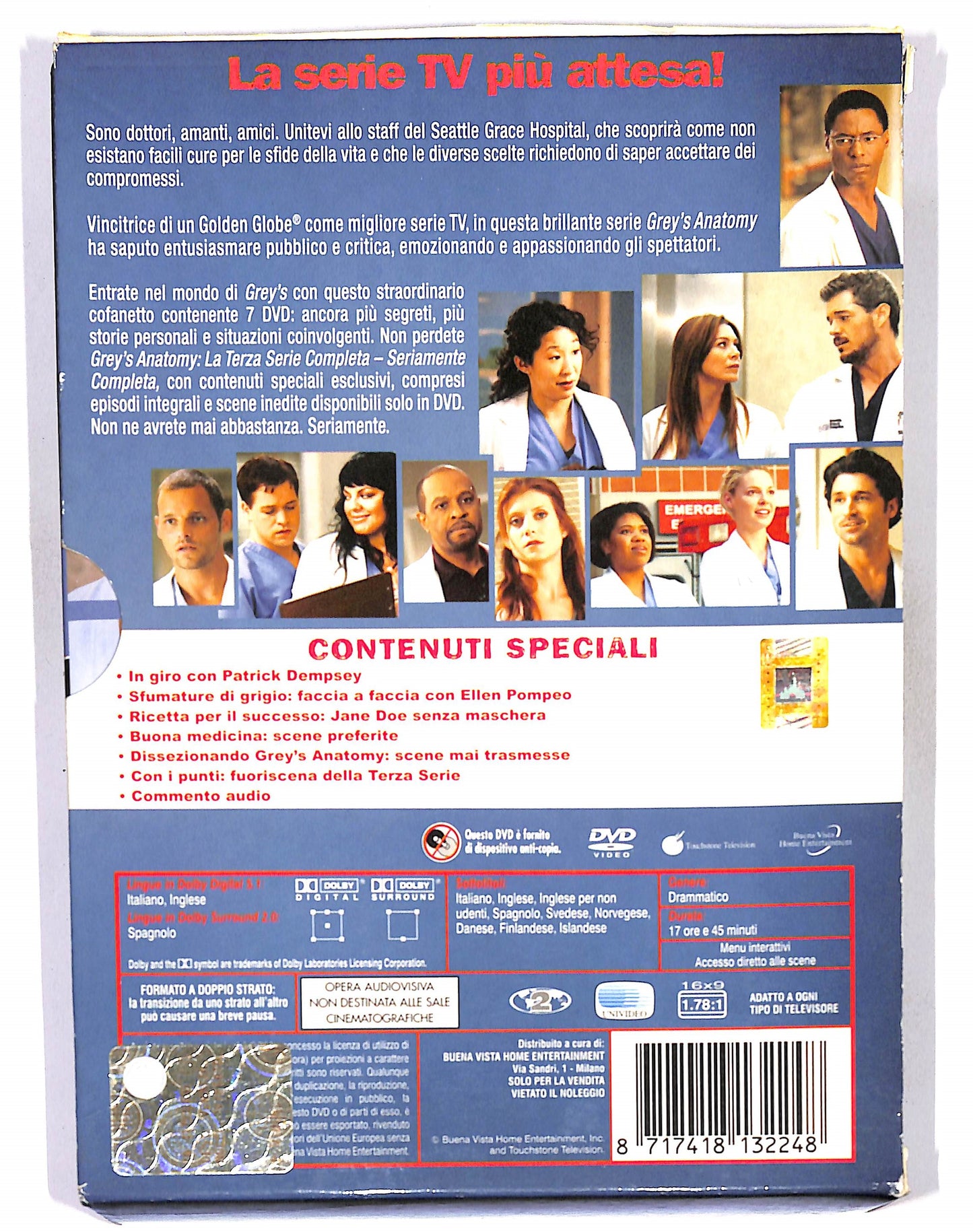 EBOND Grey's Anatomy - Terza Serie Seriamente Completa (7 dischi) DVD DB710619