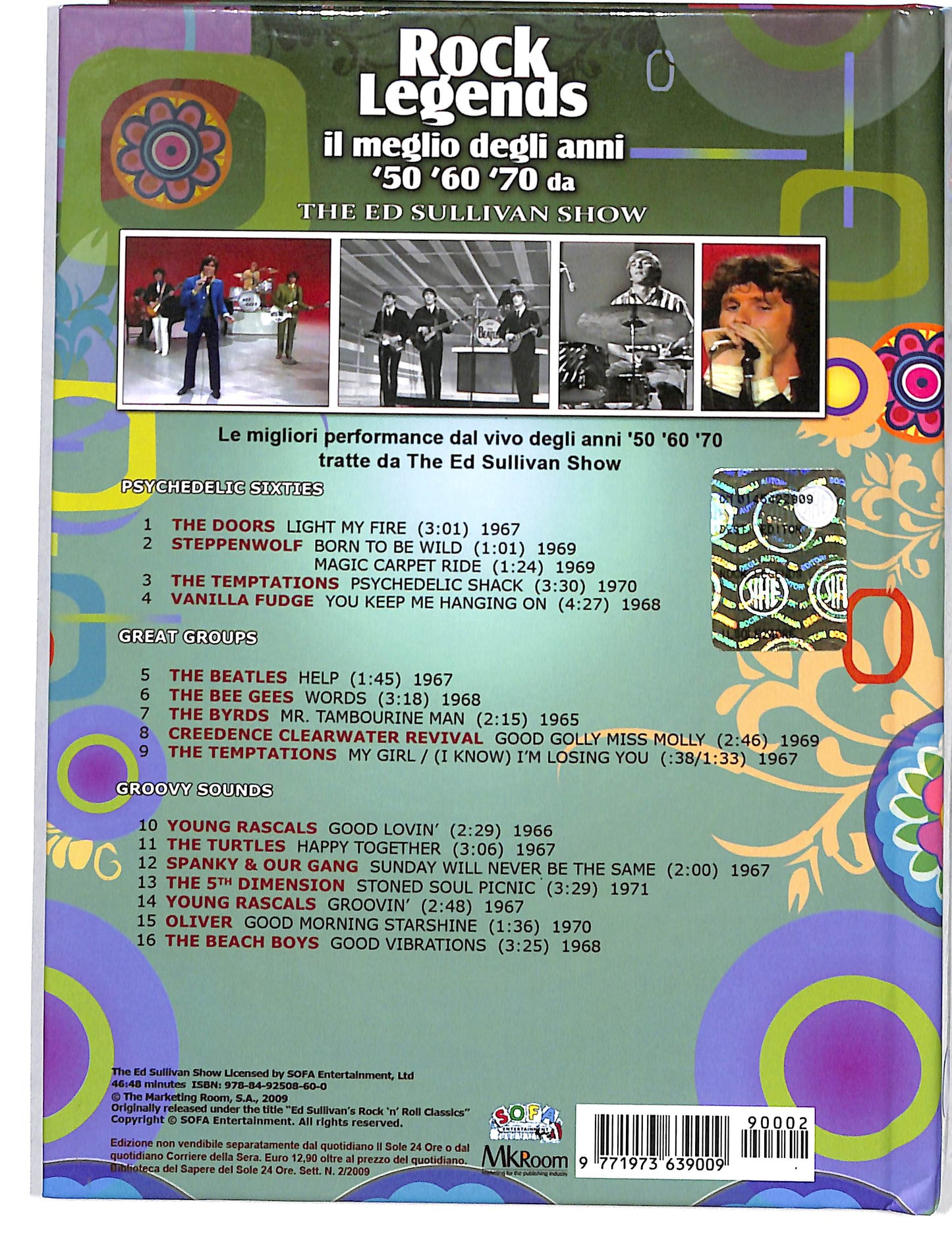 EBOND Rock Legends il meglio degli anni '50'60'70 Digibook DVD DB710623