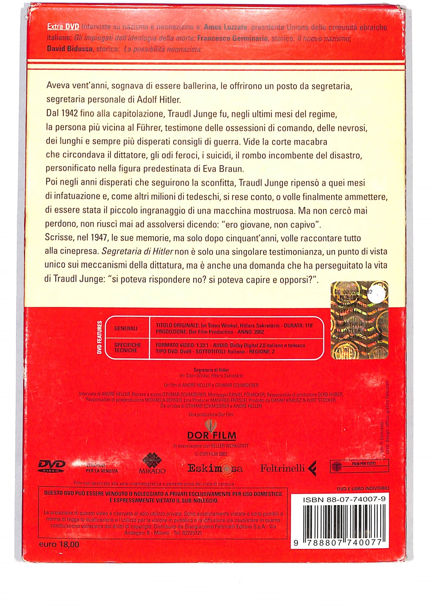 EBOND Segretaria di Hitler +Libro DVD DB710626