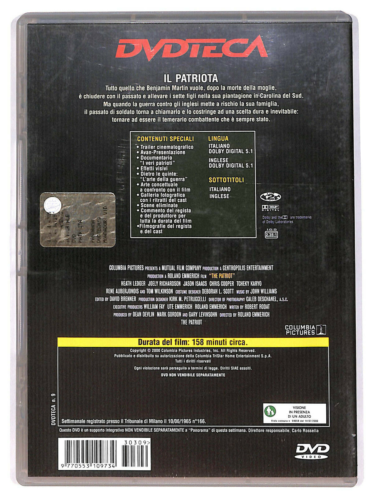 EBOND Il Patriota Editoriale DVD DB710826