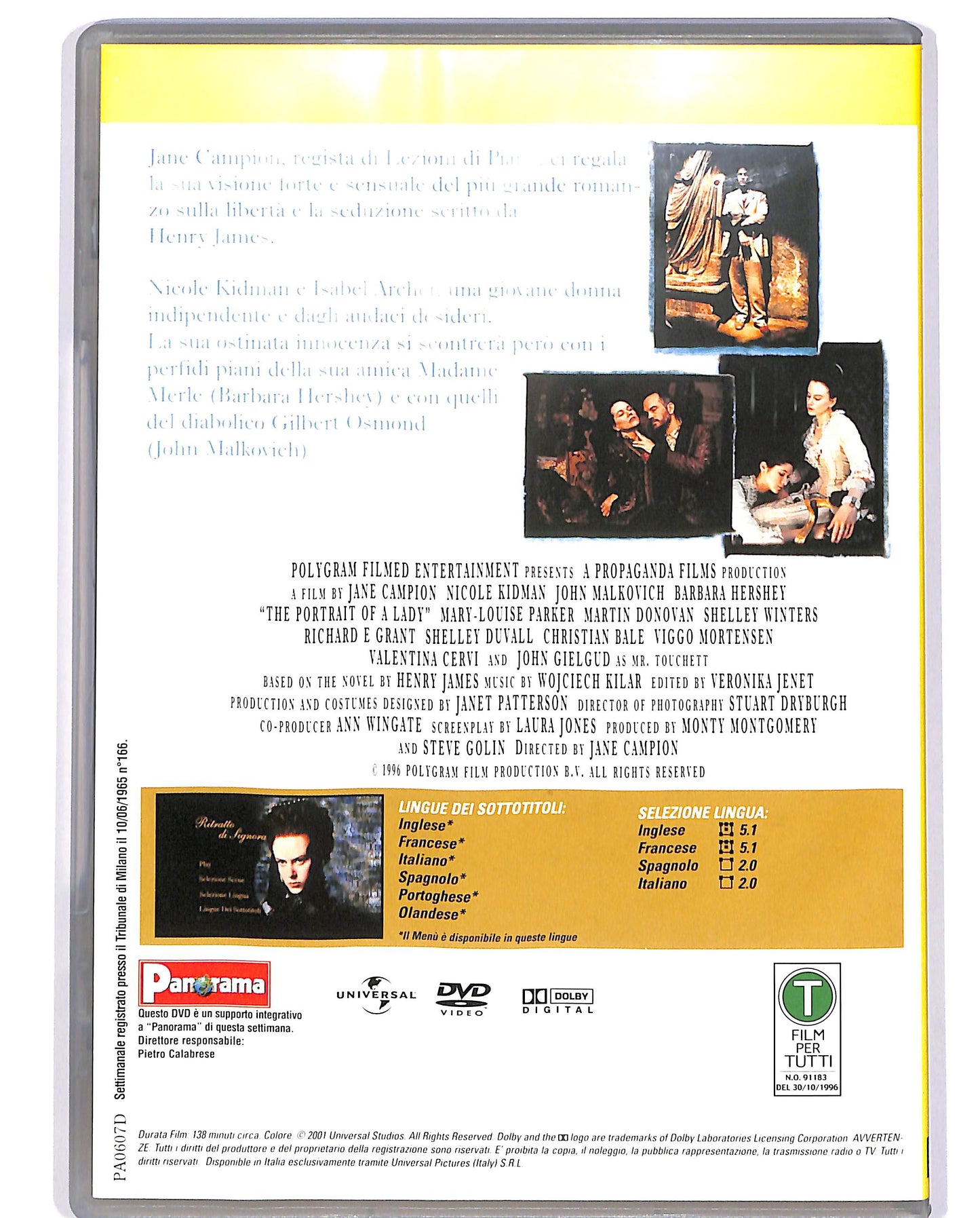 EBOND Ritratto di signora EDITORIALE DVD DB710915