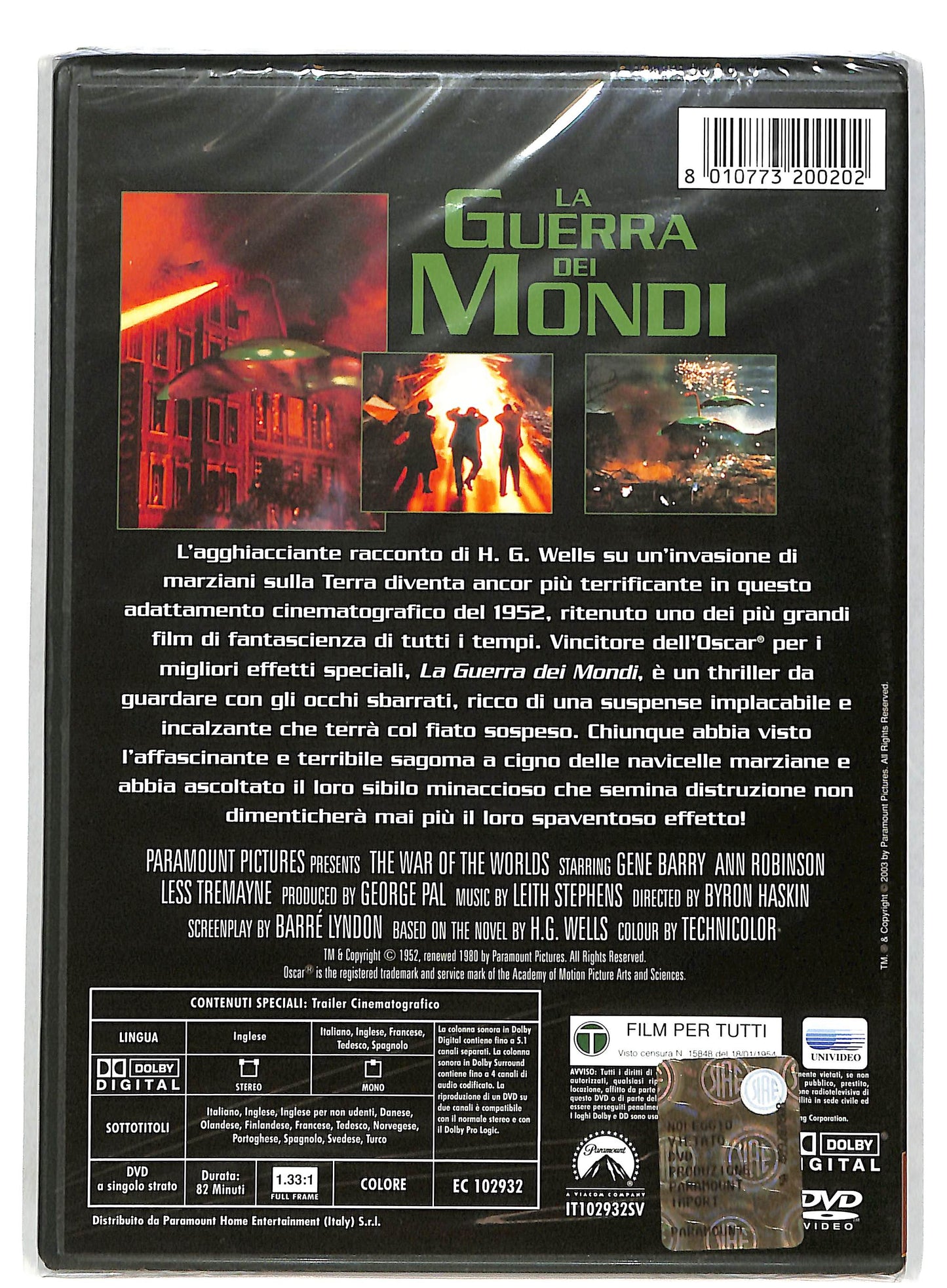 EBOND La guerra dei mondi DVD DB710960