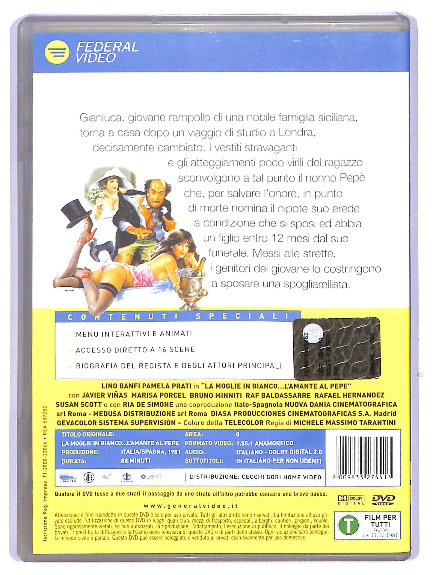 EBOND La moglie in bianco... l'amante al pepe DVD DB711127