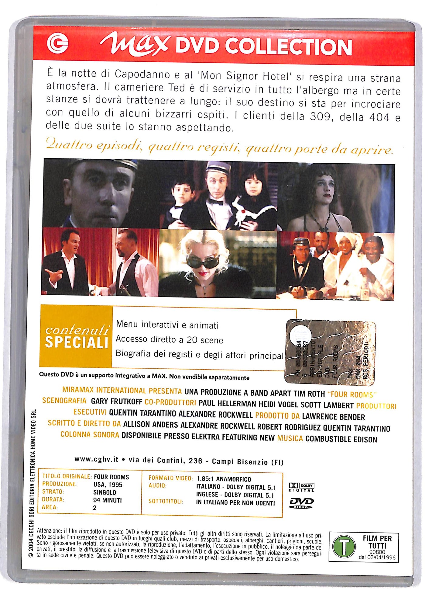 EBOND Four Rooms EDITORIALE DVD DB711128